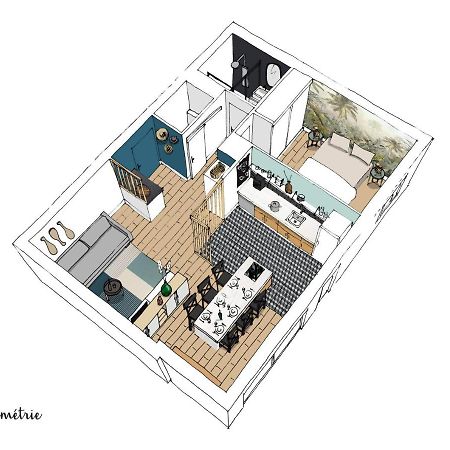 Ilunabarra - Appartement Calme, Vue Mer, Parking - WiFi&Netflix Ciboure Bagian luar foto