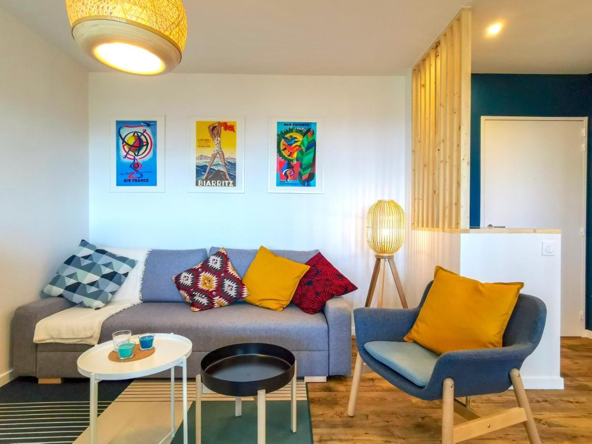 Ilunabarra - Appartement Calme, Vue Mer, Parking - WiFi&Netflix Ciboure Bagian luar foto