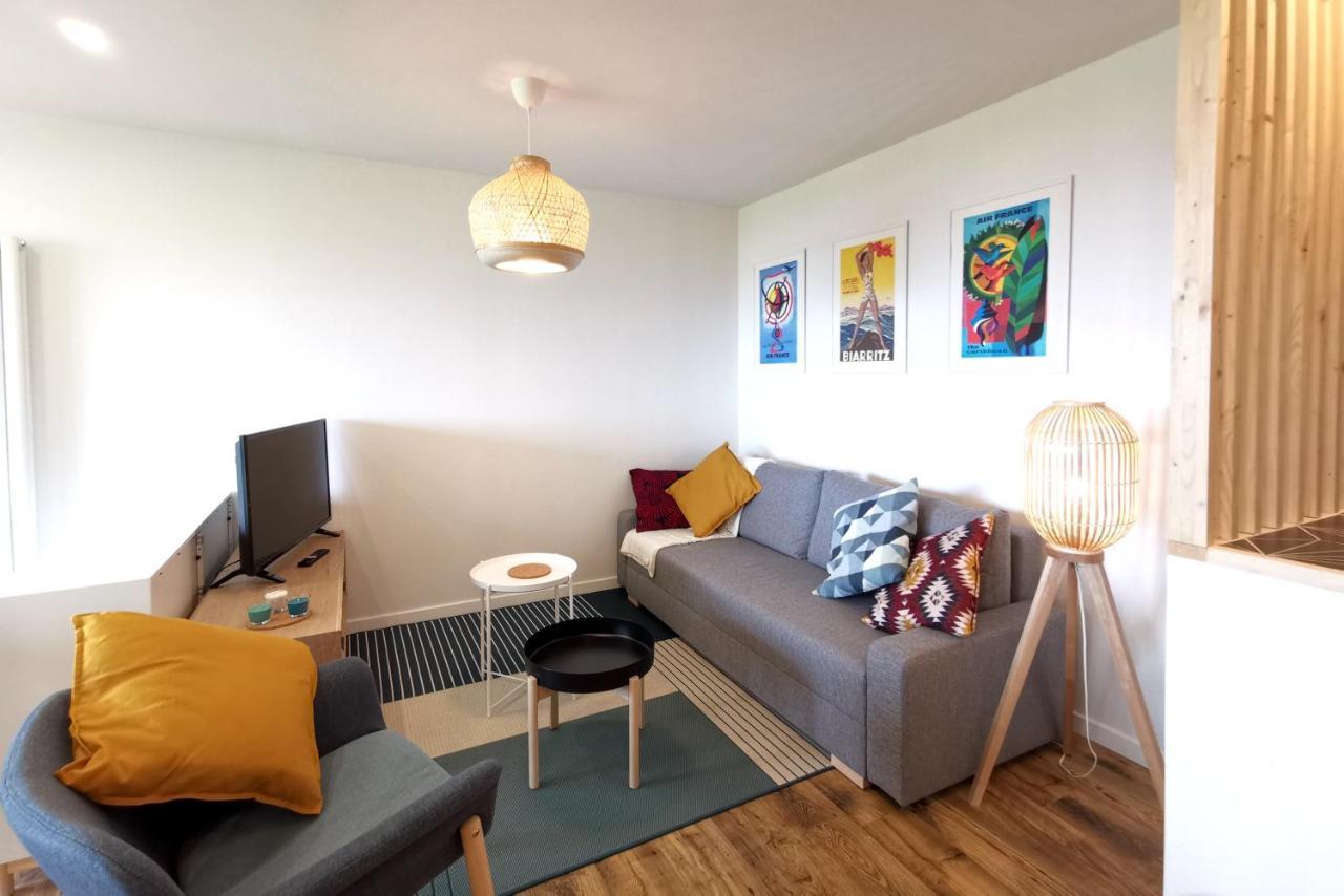Ilunabarra - Appartement Calme, Vue Mer, Parking - WiFi&Netflix Ciboure Bagian luar foto