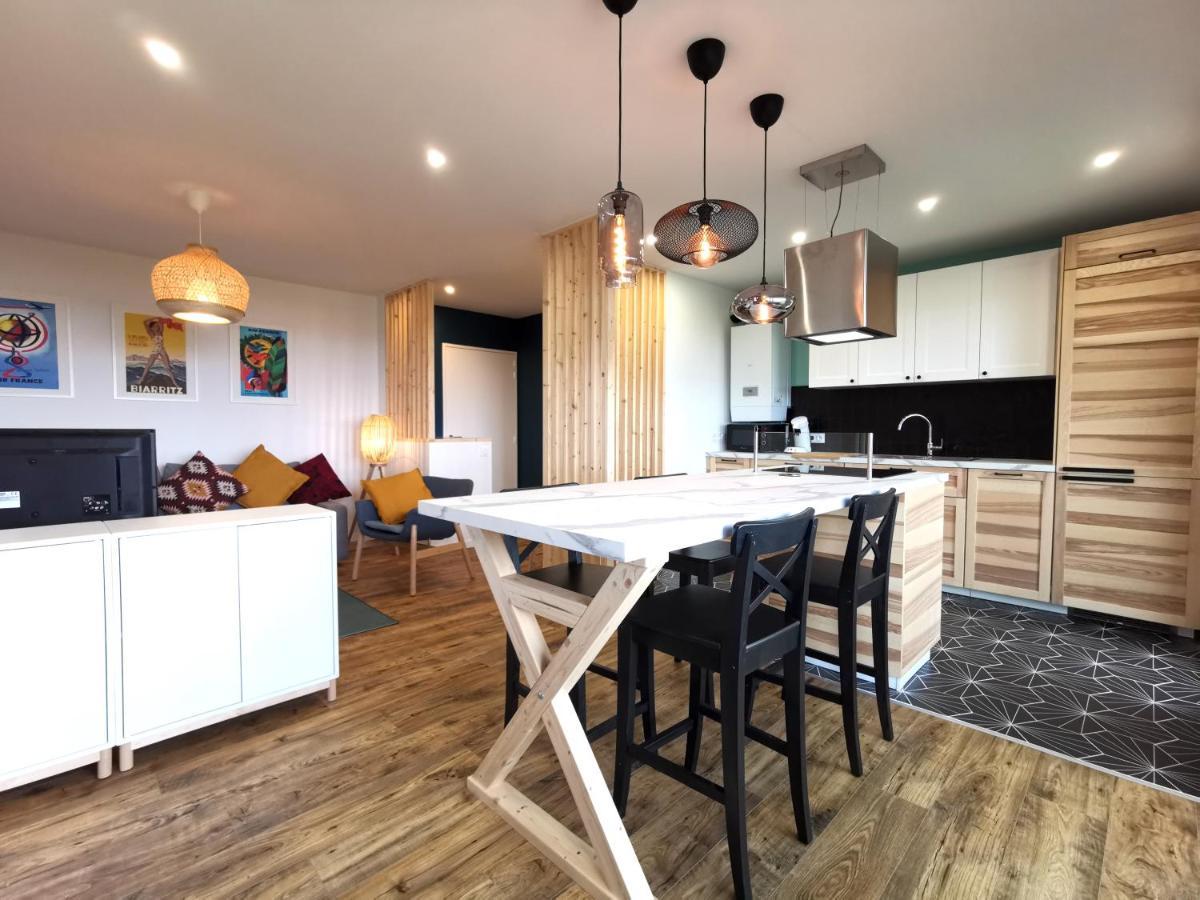 Ilunabarra - Appartement Calme, Vue Mer, Parking - WiFi&Netflix Ciboure Bagian luar foto